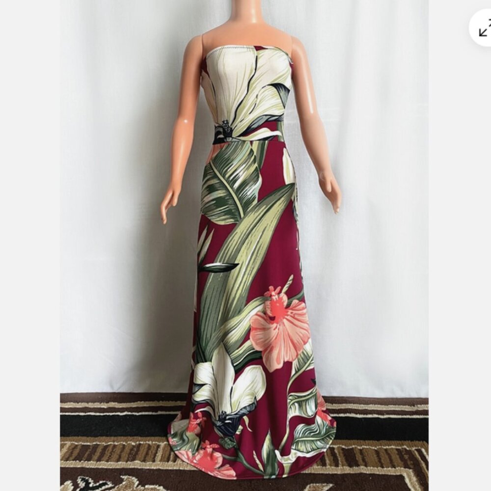 Multicolor dress, long, elagant, floral print, cute, for My Size Barbie Doll 36"